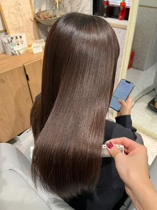 ロング カラー 髪質改善&艶カラー/ ほんだあみ (♡)のヘアスタイル