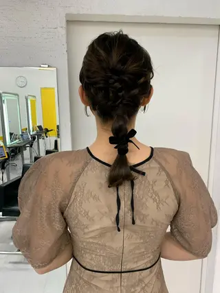 ミディアム ヘアアレンジ 卒業式ヘアセット🎀 ヘアアレンジのヘアスタイル