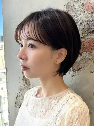 ショート カラー 💍新宿ショート 💍岩田莉奈のヘアスタイル
