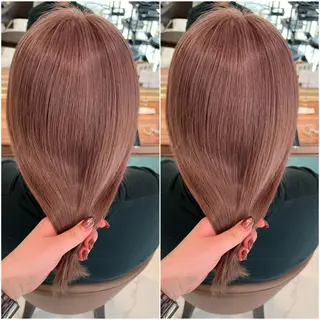 ミディアム カラー 全席個室　暖色カラー Zina松園優香🌸のヘアスタイル
