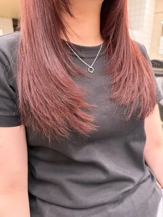 ロング カラー パーマ ヘアアレンジ メンズ キッズ 上品＆韓国風 🥀海心🥀のヘアスタイル