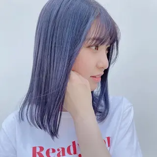 ミディアム カラー Gisel エリナのヘアスタイル