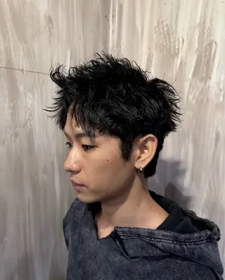 ショート カラー メンズ メンズカット/パーマ 艶カラーTAIGA︎のヘアスタイル