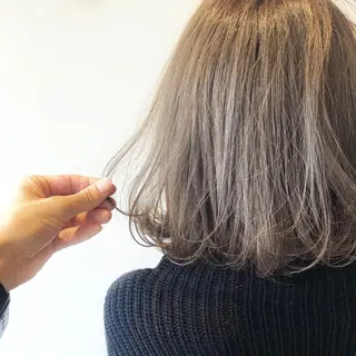 ミディアム ボブ韓国風レイヤー 髪質改善/畠中ケントのヘアスタイル