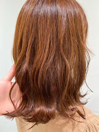 ミディアム カラー 【暖色カラー特化】 中山由梨のヘアスタイル