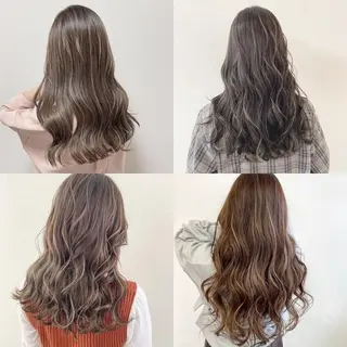 セミロング ハイライト／髪質改善 裕樹のヘアスタイル