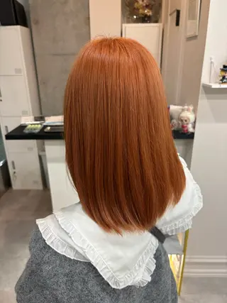 ミディアム カラー 暖色系カラー 🌼Kana🌼のヘアスタイル