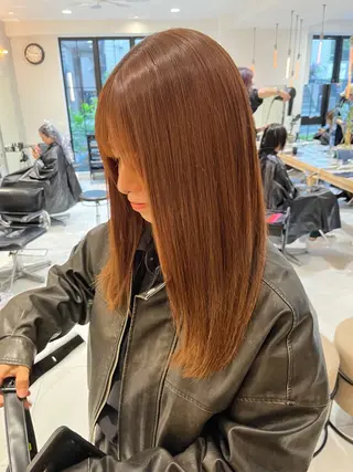 ロング ナミ🩶暗髪/暖色 ❤️/透明感/縮毛のヘアスタイル