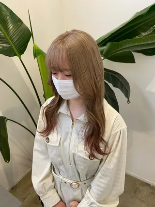 ロング カラー 藤野 凪沙のヘアスタイル