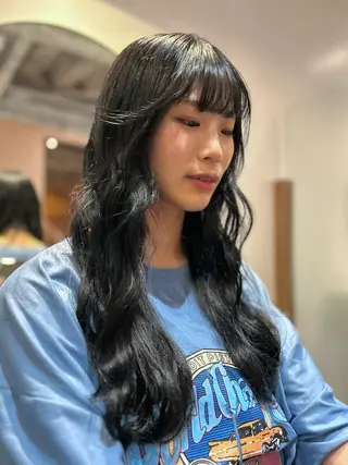 ロング カラー ヘアアレンジ 🎀suzuna 透明感colorのヘアスタイル