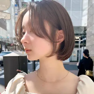 ミディアム カラー 🌱小顔ヘア/ボブ ミディアム/双葉🌱のヘアスタイル