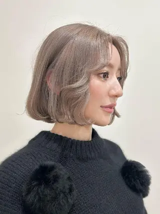 ミディアム カラー ORIKA 美容室のヘアスタイル