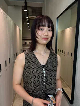 ミディアム saki‪🌱‬♡ /髪質改善カラーのヘアスタイル