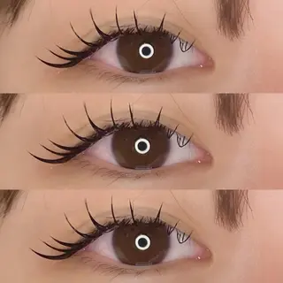 マツエク・マツパ 肌に馴染むハイトーン /ミルクティーカラーのヘアスタイル