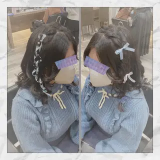 ミディアム ヘアアレンジ ヘアセット/着付け 𓇼 松本 夏美𓇼のヘアスタイル