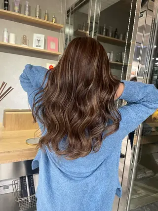 セミロング REDEAL SHIBUYA所属・maya/レイヤー カット/ミインパーマのヘアスタイル