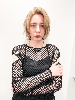 ショート カラー ヘアアレンジ ✨前田 優・2拠点✨ ✨恵比寿・札幌店✨のヘアスタイル