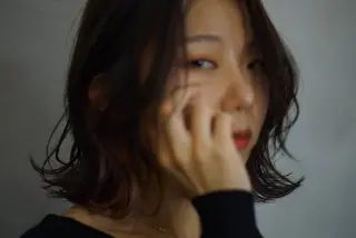 ミディアム 川端 智治のヘアスタイル