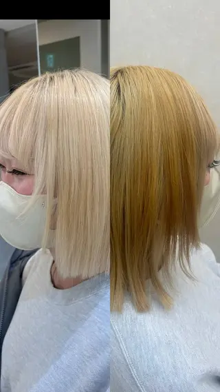カラー 表参道美容師ゆいか ♡ミディアムレイヤーのヘアスタイル