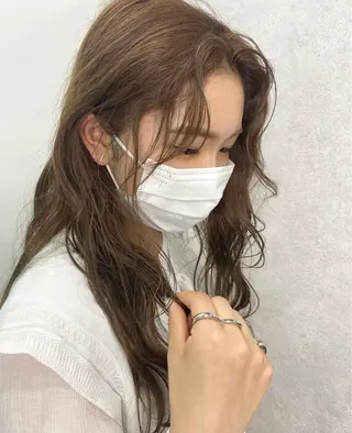 カラー 顔周り🇰🇷韓国 レイヤー/モエのヘアスタイル