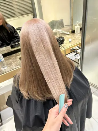 セミロング カラー 艶カラー/レイヤー 🦋AKARI🦋のヘアスタイル