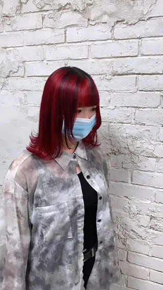 ミディアム 派手髪支持率No1 Eisukeのヘアスタイル