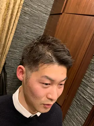 ショート メンズ ヒロ銀座 バーバーショップ神楽坂所属・ひらお あおとのヘアスタイル