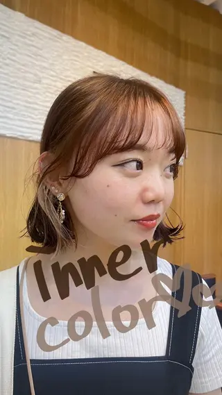 ショート カラー 阿久津真衣 似合わせカットのヘアスタイル