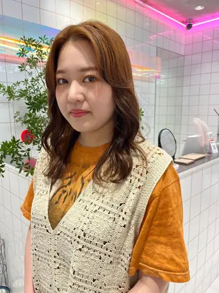 セミロング ace share salon所属・Yurina 💖透明感カラー💖のヘアスタイル