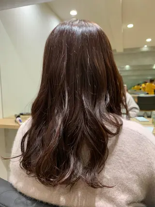 セミロング カラー エンドウ ミノリ🤎 /半個室/レイヤーのヘアスタイル