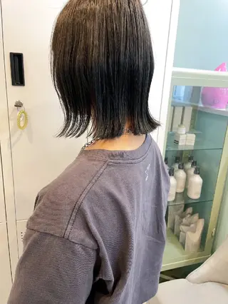 ショート カラー 暗髪艶カラー/ ナチュラル/maiのヘアスタイル