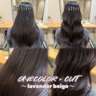 セミロング カラー Keiji🍏艶髪・ 透明感カラー🍏のヘアスタイル