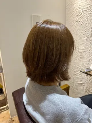 ミディアム カラー 🥀韓国ヘア🥀 宮津真菜のヘアスタイル