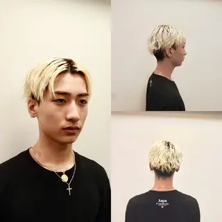 ミディアム カラー メンズ 前田賢生 ご新規様はNGのヘアスタイル