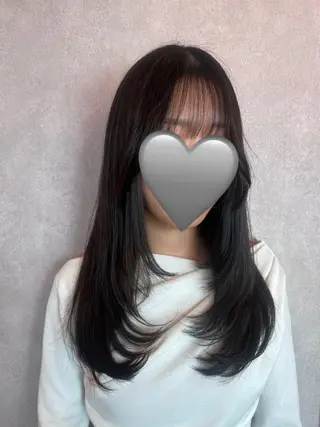 ロング 🎀しゅな/韓国 レイヤー/透明感♡のヘアスタイル