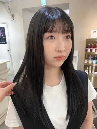 ロング カラー MINX青山店所属・結莉/ボブ/ 縮毛矯正のヘアスタイル