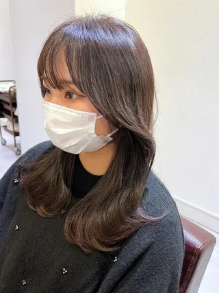 セミロング カラー 韓国ヘア×髪質改善 /yoshikaのヘアスタイル