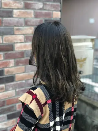 セミロング 永井大樹✨ 透明感カラー✨のヘアスタイル