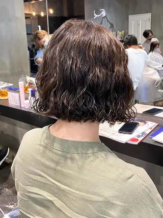 ショート パーマ Agu hair lore沼館店所属・八戸パーマ/メンズパ ーマ/シンゴ。のヘアスタイル