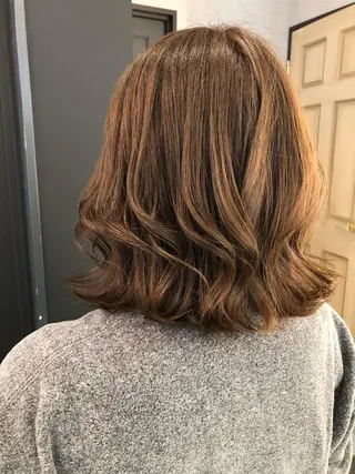 ミディアム カラー ヘアアレンジ 天野 涼のヘアスタイル
