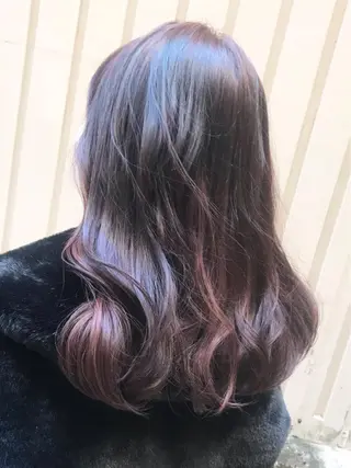 セミロング カラー 髪質改善&韓国風 RINAのヘアスタイル