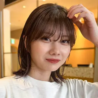 ミディアム カラー このか/似合わせ/ 透明感/ダブルカラーのヘアスタイル