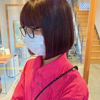 ショート カラー F-card所属・shiga mariaのヘアスタイル