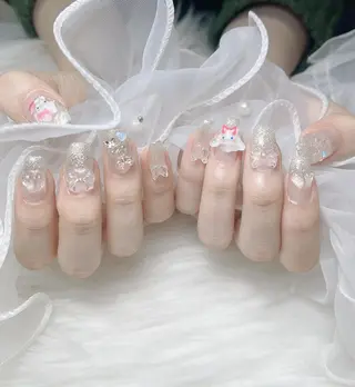 ネイル ki🍒🍒 ki ツルツルネイルのネイルデザイン