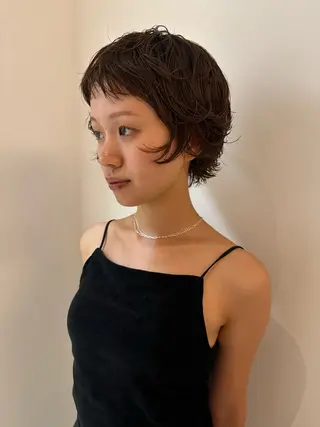 ショート カラー パーマ misa___boo MISAのヘアスタイル
