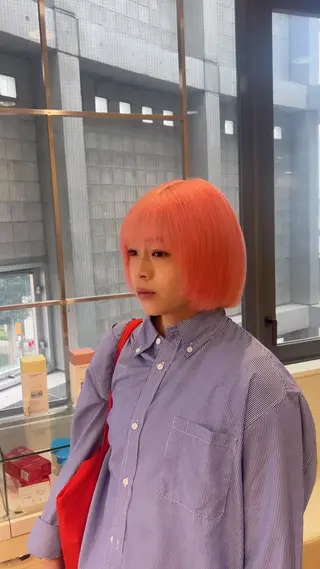 カラー ヘアサロンアウラ所属・旭岡龍明/aura /ケアブリーチのヘアスタイル