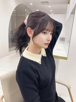 ロング 韓国顔まわり/前髪 /レイヤー/いつきのヘアスタイル