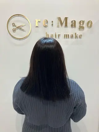 ミディアム カラー ヘアアレンジ キッズ 関内　髪質改善　特化 re:Magoのヘアスタイル