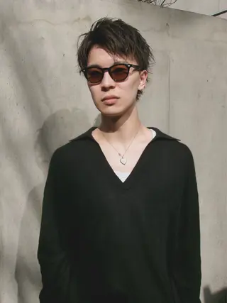 ショート パーマ メンズ GO TODAY シェアサロン　原宿本店所属・原宿↔︎浦和　美容師 折笠　亮のヘアスタイル