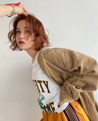 ミディアム カラー chiharu ボブ/レイヤーのヘアスタイル